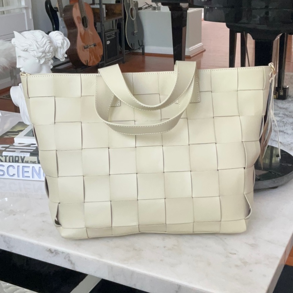 Anna Paola Genuine Leather Italian Tote